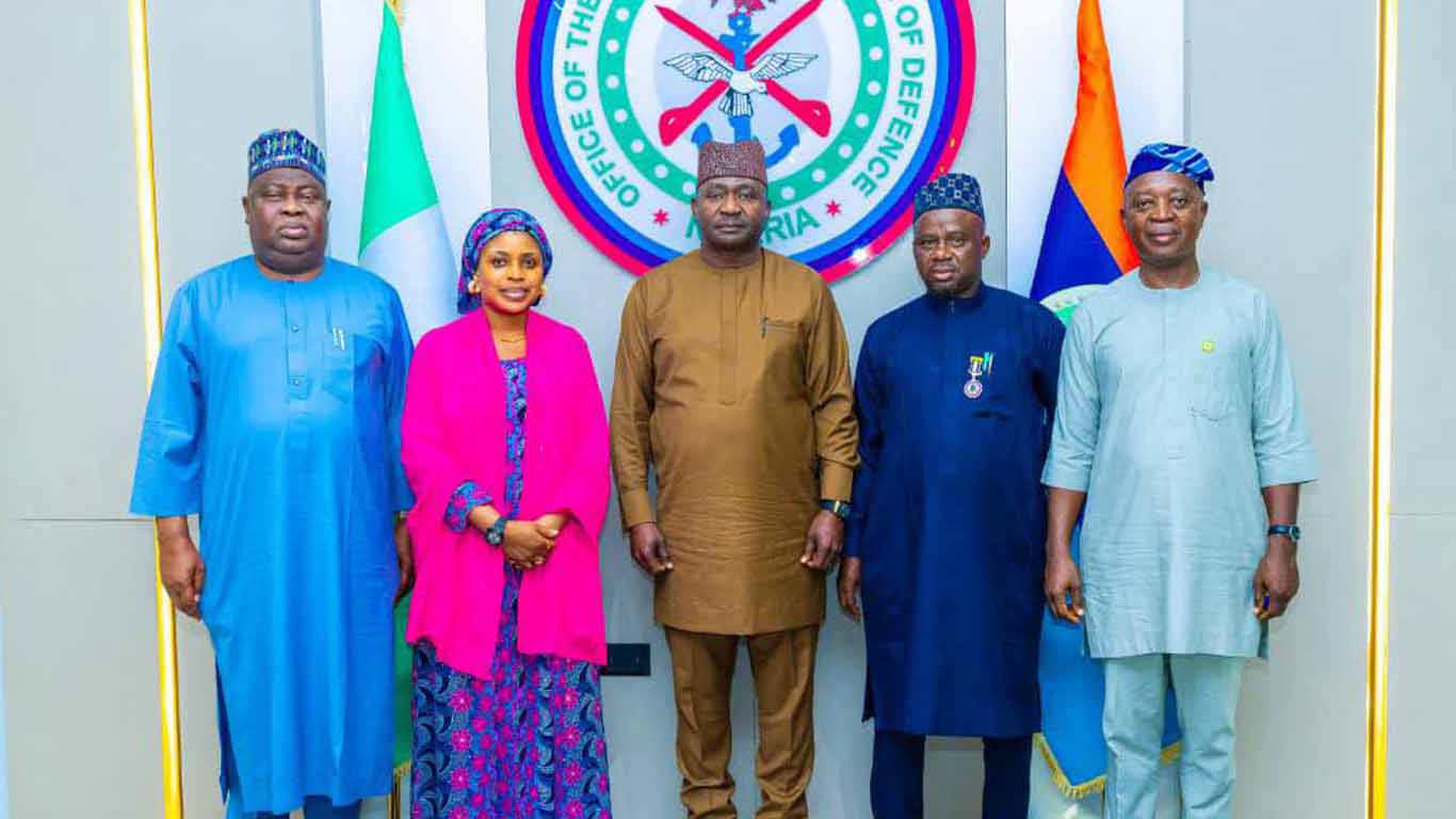 Wase security talks: Chairman Hamisu Anani with Defence Minister Christopher Musa in Abuja